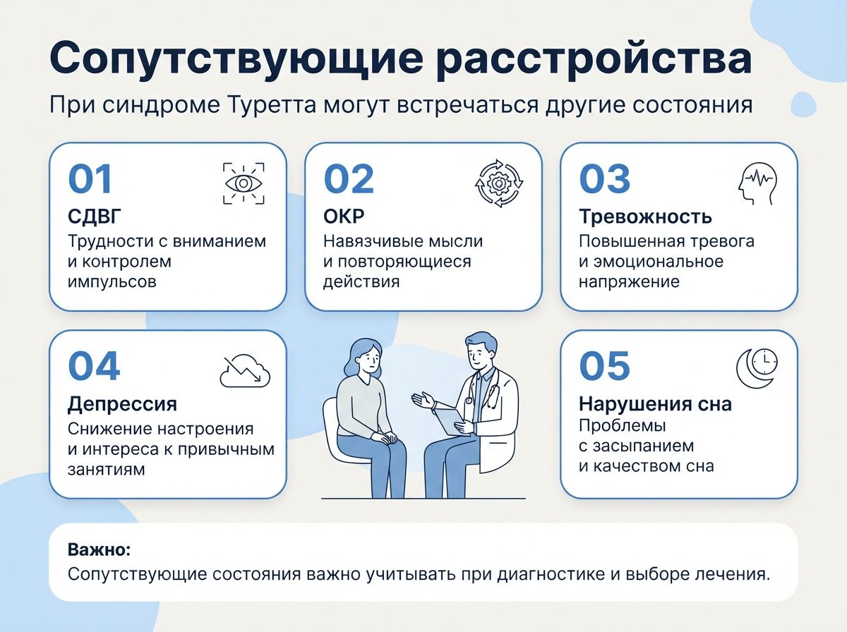 Лечение синдрома Туретта в Зарайске инфографика